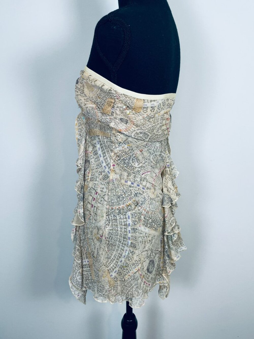 Diane von Furstenberg Vintage 2000s “Montespan” beaded silk tunic mini dress - Picture 3 of 11